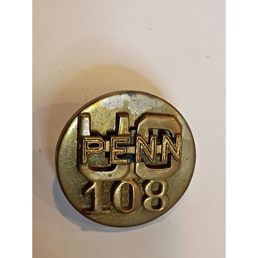 Rare WW1 Era Pennsylvania 108 Collar Pin